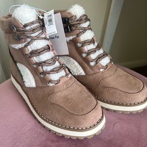 Old Navy Faux Fur Hiking Boots